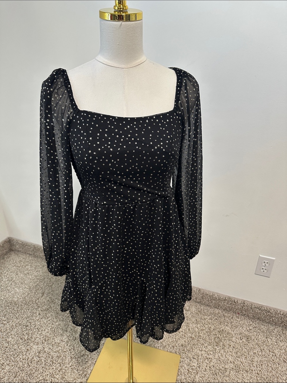 🏰 Midnight Doll Mini Dress